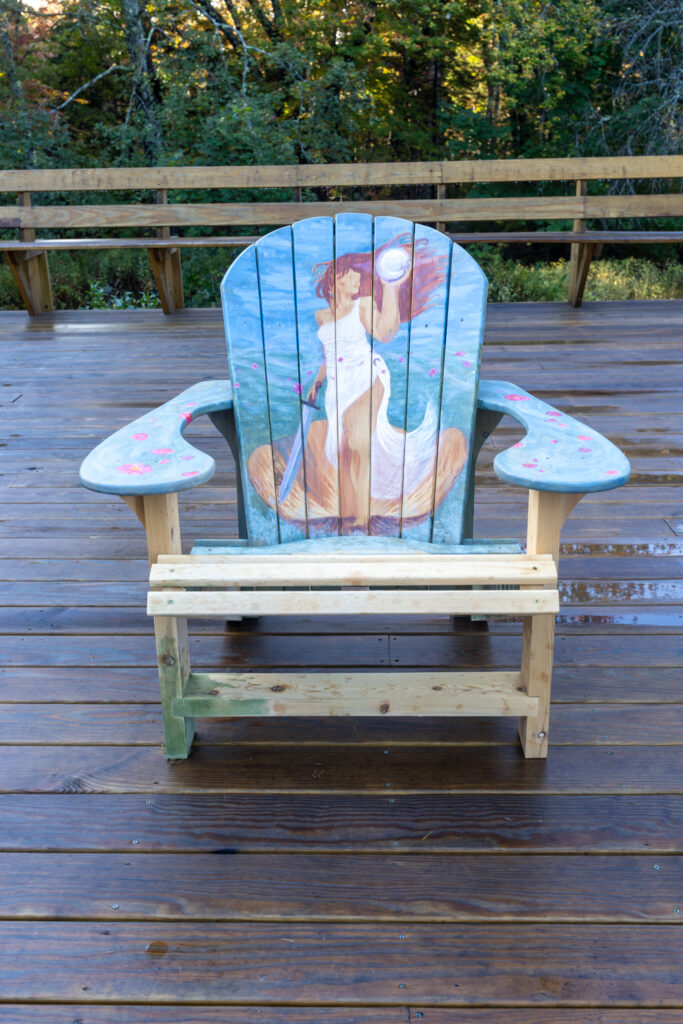 Hand Painted Adirondack Chair by Samantha Hinman The